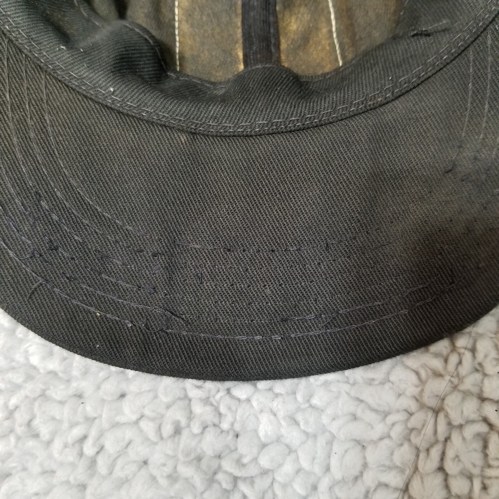 Vintage 90's NASCAR Texaco HAVOLINE Racing Black SnapBack Hat Checkered Flag - Picture 8 of 12
